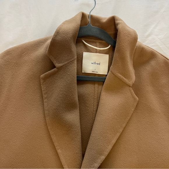 Wilfred Julien oversized wool and cashmere blend coat in Camel size small - Picture 8 of 16